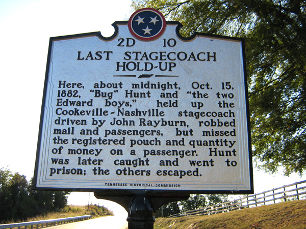 Last Stagecoach Robbery Marker