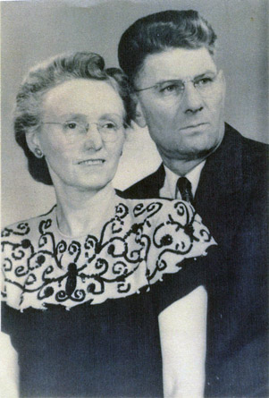 Gladys Beatrice (Denny) Alcorn and her husband William Bradley Alcorn (1948)