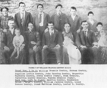 Family of William Francis Gentry Photo